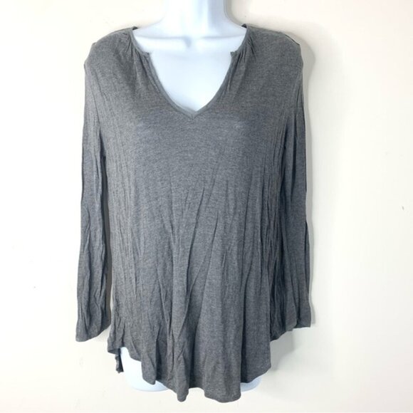 Aritzia Babaton Women's Top Blouse Charcoal Grey 3/4 Length Sleeve Size XS - Picture 15 of 16
